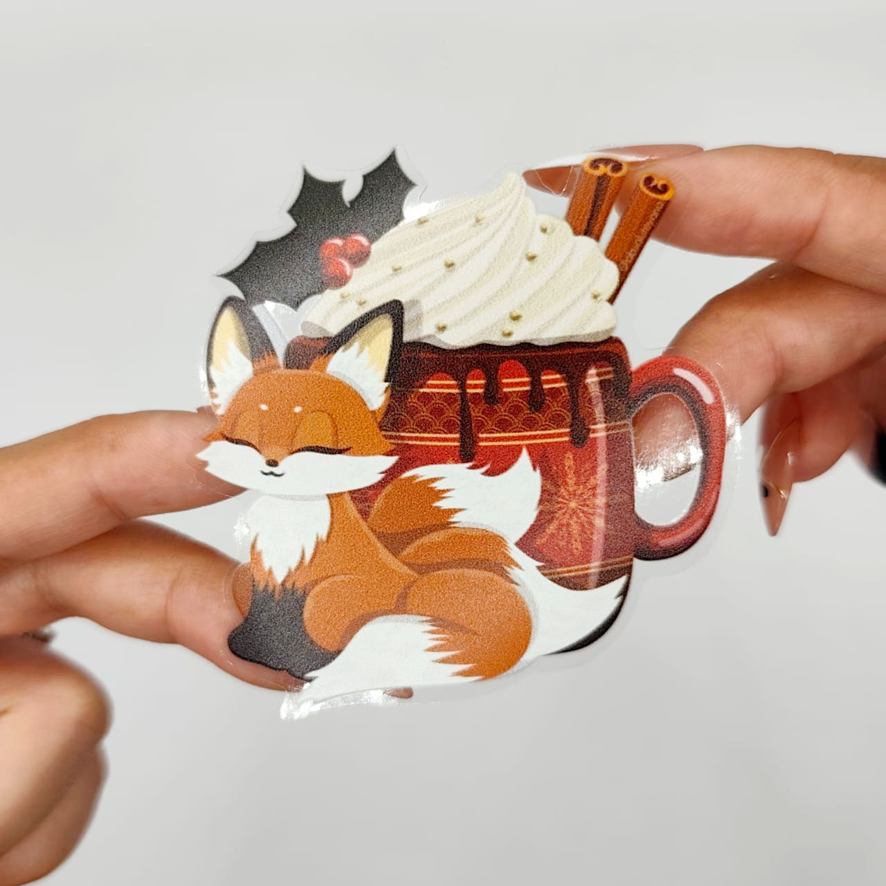 Festive Kitsune Stickers