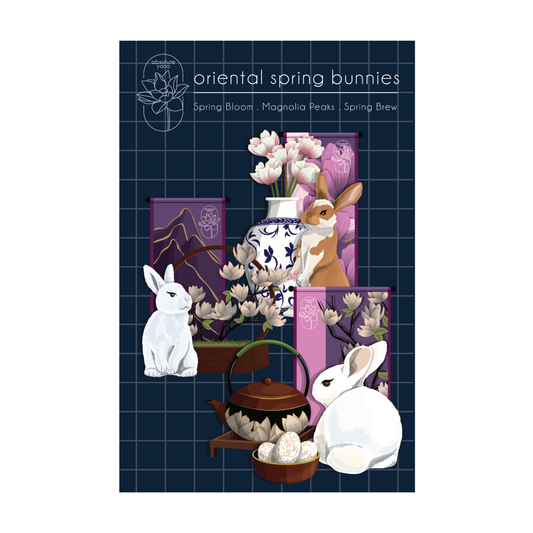 Oriental Spring Bunnies Sticker Collection
